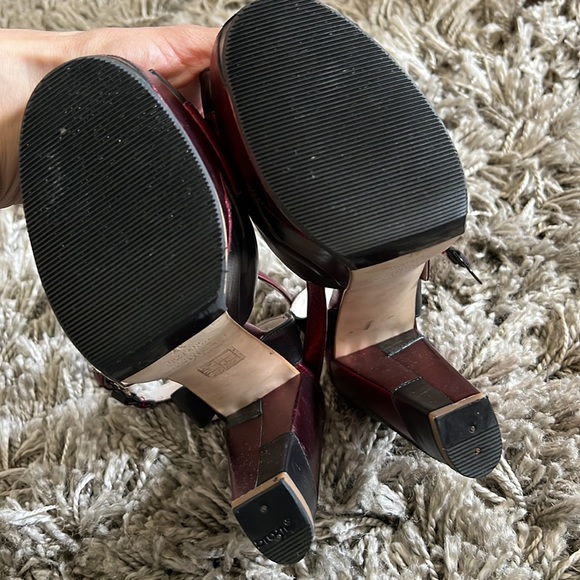 TERRY DE HAVILLAND - ZIA RED/BLACK LUXURY BLOCK HEEL - Picture 12 of 13